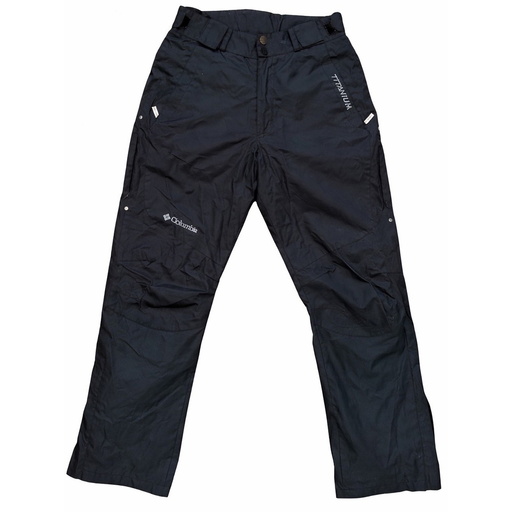 Columbia Titanium Ski Snow Pants W Small Black Omni Tech Waterproof Insulated